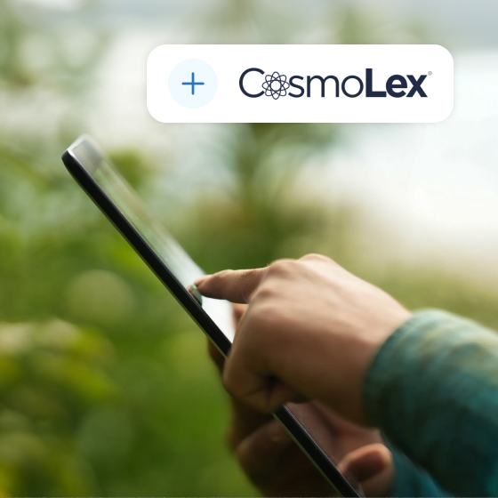 Adding CosmoLex with tablet outdoors