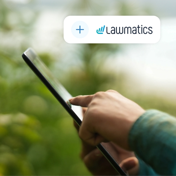 Adding Lawmatics with tablet outdoor