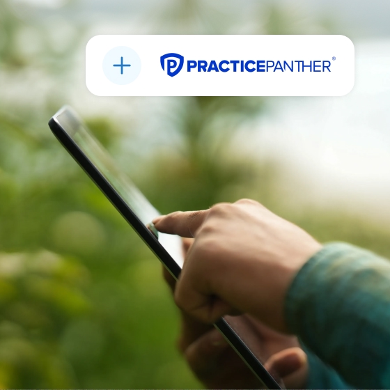 Adding practicepanther with tablet outdoor
