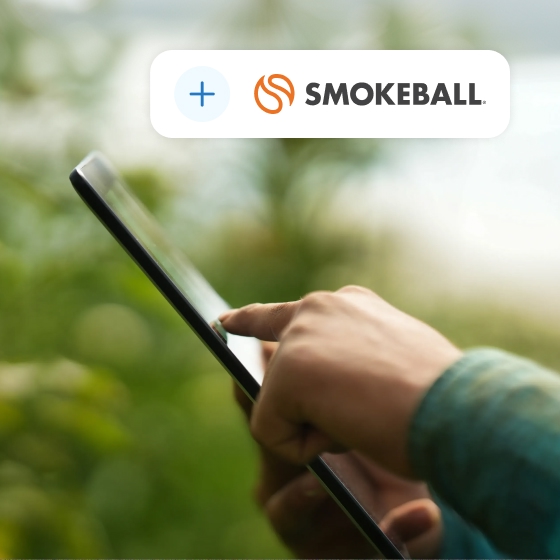 Adding Smokeball with tablet outdoor